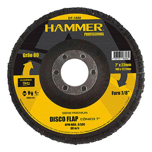 Disco Flap Hammer 7 X 80