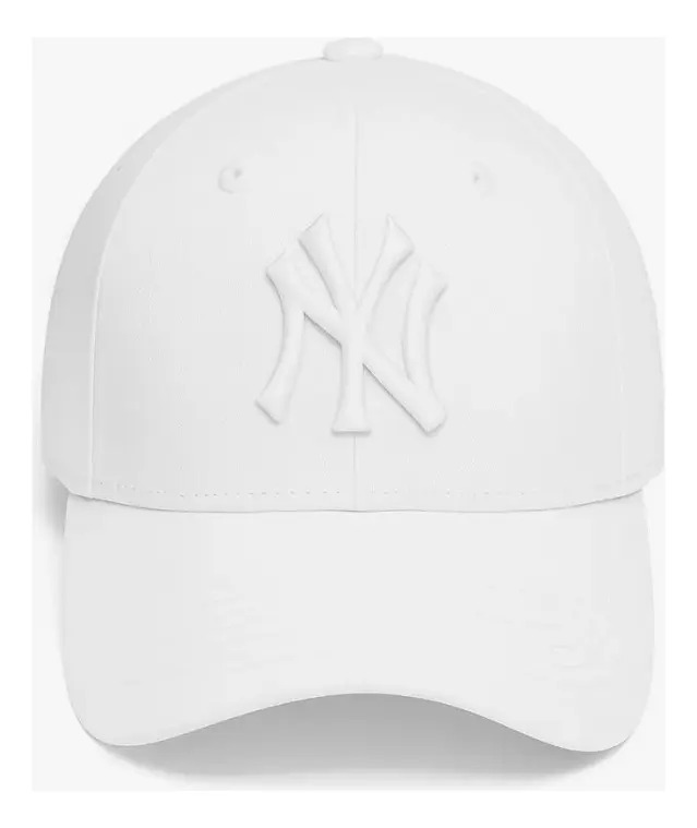 Boné Ny New York Masculino Feminino Unissex Fitão Blogueira Cor Branco E Branco Tamanho Un