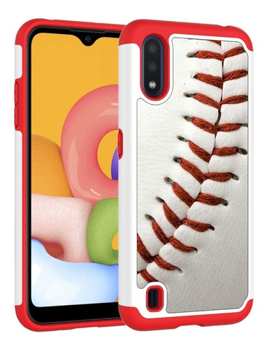 Funda Para Telefono Samsung Galaxy A01 - Pelota De Beisbol