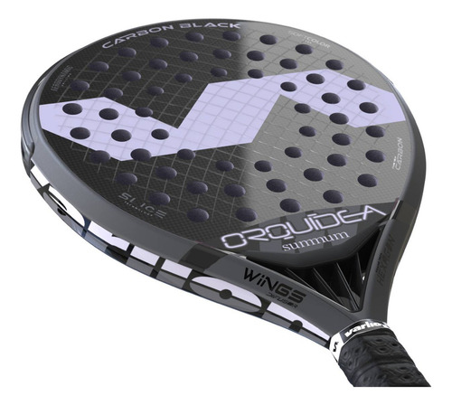 Paleta De Pádel Lw Summum Carbon Black Orquídea