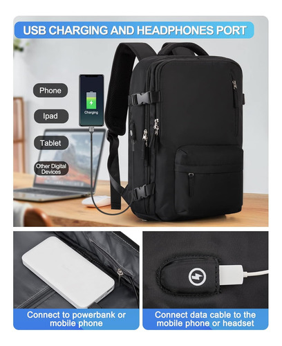Mochila Para Portátil Multifuncional Gran Capacidad 40 Lts