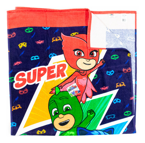 Toalla Oficial Pj Masks: Heroes En Pijamas, 100% De Algodón