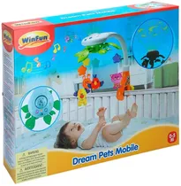 Comprar Movil Para Cuna Musical Giratorio Proyector Luces De Colores