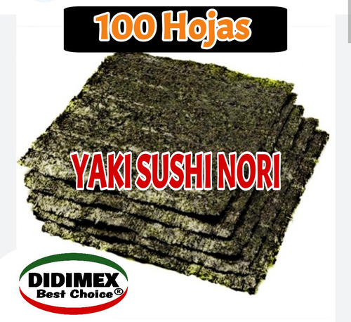 Alga Nori Sushi 100 Hojas Oferta - g a $394