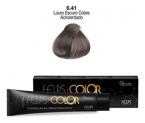  Felps Color 6/41 Louro Escuro Cobre Acinzentado