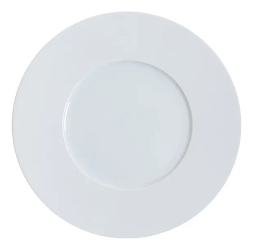 Plato Postre Porcelana Blanca Douz Lineas 23cm