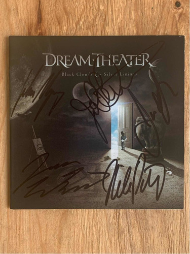 Cd Dream Theater Black Clouds Autografiado X Banda Completa