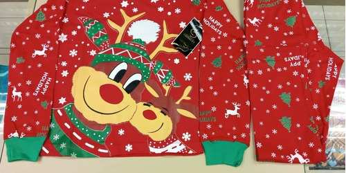 Pijama De Navidad Alumbra En La Oscuridad Para Niña Y Niño 