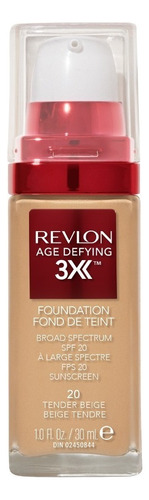 Base De Maquillaje Revlon Age Defying 3x Foundation 30 Ml Tono Tender beige
