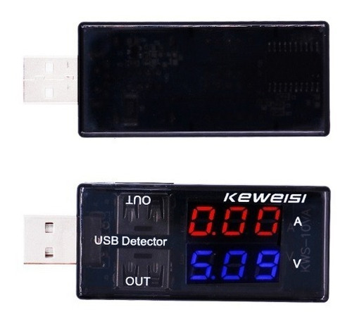 Medidor Digital De Corriente Y Voltaje Del Puerto Usb