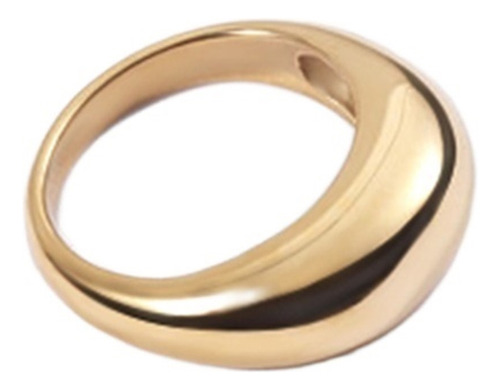 Calidad Anillo Chapado En Oro Circle Stack