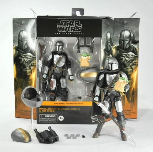 Boneco Black Series Din Djarin E Grogu, Mando, Star Wars