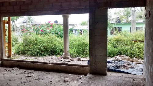 Vendo Casa En Obra Negra En Colonia Las Delicias En Tuxpan, Veracruz