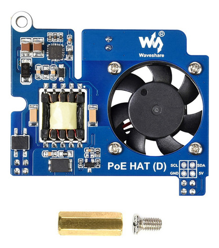 Gorra Waveshare Power Over Ethernet (poe) Para 4b/3b+ieee 80