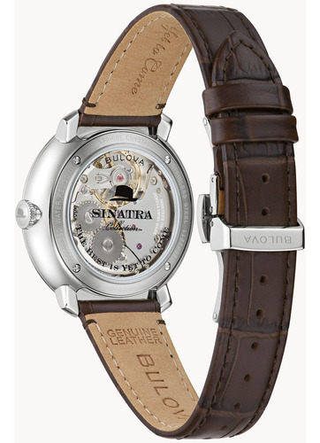 Relógio Bulova Frank Sinatra Swiss Made Corda Manual 96b345