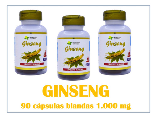 Ginseng, 90 Cápsulas Blandas De 1.000 Mg