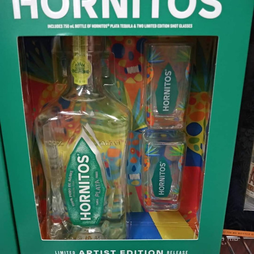 Tequila Hornitos Reposado Con Vasos Bostonmartin