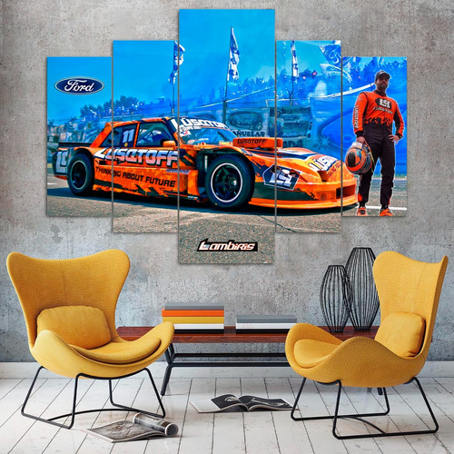 Cuadros Autos Tc 2024 Ford Mauricio Lambiris (110x80 Cm)