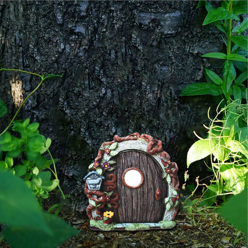 Puerta En Miniatura Puertas De Hadas Para Árboles Al Aire Li