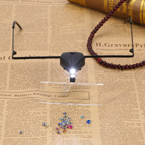 Magnifying Glass For Glasses, Eye Protection Led Light,