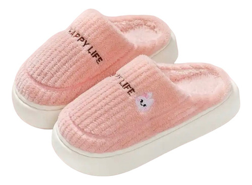 Pantuflas Polar Felpa Invierno Mujer Estilo Zapato