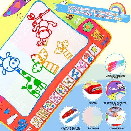 Tapete Para Dibujar Juguetes Con Agua Para Niños 80x60cm | Meses sin intereses Tapete Para Dibujar Juguetes Con Agua Para Niños 80x60cm | Meses sin intereses