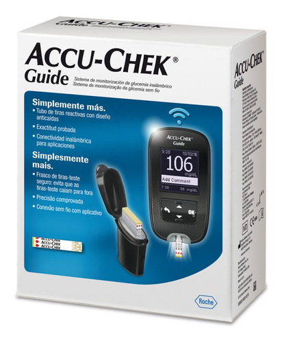 Kit de monitor de glucosa en sangre Accu-chek Guide