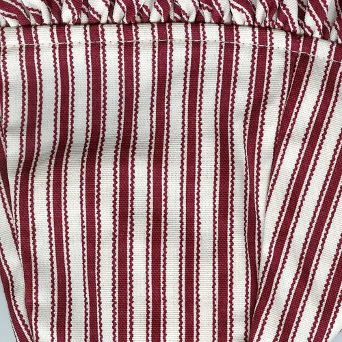 Longaberger Tela Roja Asa Bolsa