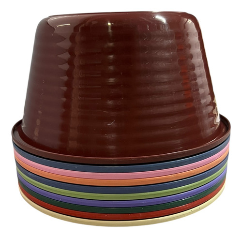 10 Piezas Jicara Palangana 1.5 Litros Varios Colores Surtido