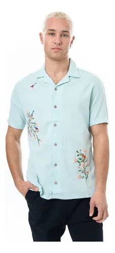 Camisa blanca cheap bordada hombre