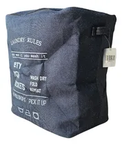 Comprar Bolso Canasto Con Cierre Y Tapa En Tela Para Ropa Lavanderia