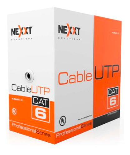 Cable De Red Cat6 Utp Azul 24awg Cm 305m