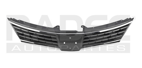 Parrilla Nissan Tiida 2007 -2010 Gris C/mold Crom Lineas Rxc