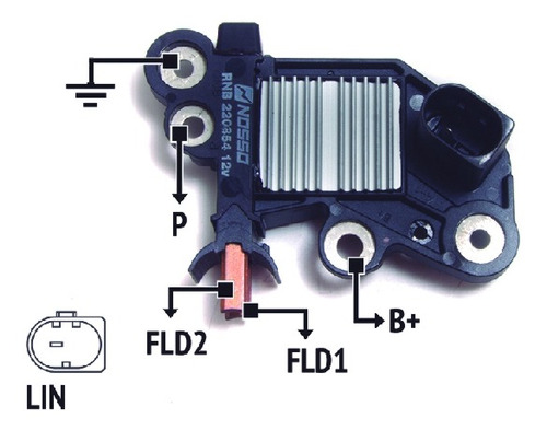 Regulador Alternador Tipo Bosch Volkswagen Vento/golf