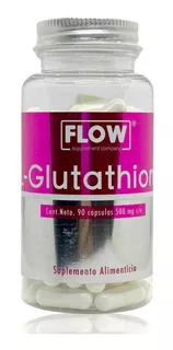 Glutathion 90 Cápsulas De 500 Mg Flow Sabor N/a