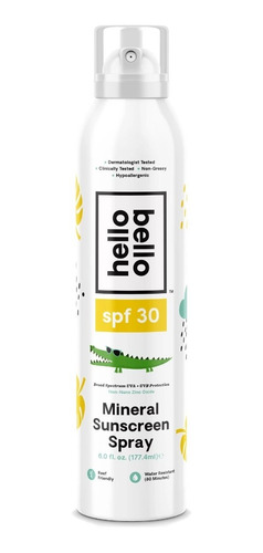 Protector Solar Mineral Hello Bello Para Bebés Spray, Spf 30