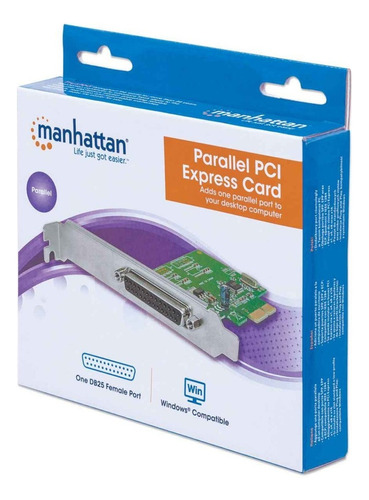 Tarjeta Paralela Pci Express Manhattan 1 Puerto Db25 152099