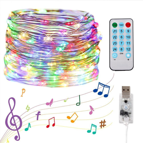 Usb Activado Por Sonido Música Led Decoraciones De Navidad L