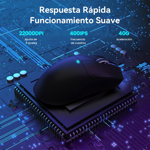 Mouse Inalámbrico Con Base De Carga Rgb, Mouse Gamer