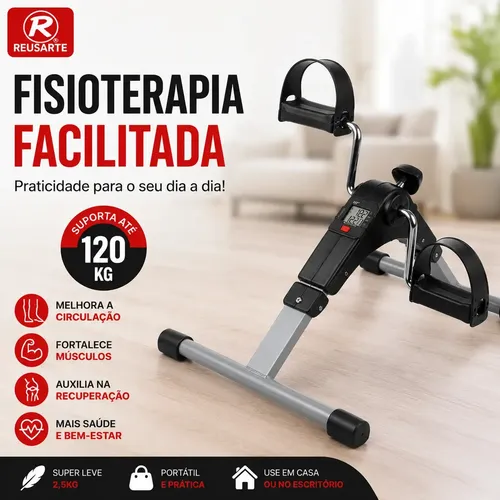 Mini Bike Fisioterapia Portátil Bicicleta Ergométrica Idosos | Frete grátis