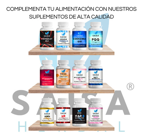 Bacopa Premium 450 mg SAISA HERBAL | 120 Cáps | Memoria, Enfoque y Claridad Mental | Suplemento Alimenticio Natural
