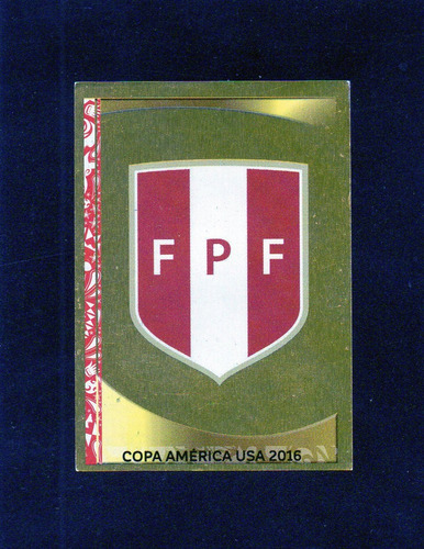 Copa America 2016. Figurita N° 182 Escudo De Peru. Mira!!