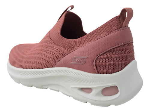 Tenis Mujer Confort Casual Deportivo Descanso Plataforma Memory Foam Bobs Unity Skechers 117440 Rosa