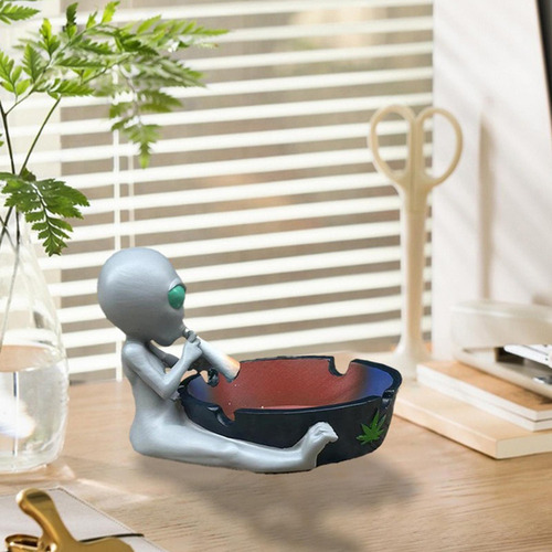 Cenicero Con Forma De Estatua, Contenedor De Cenizas,