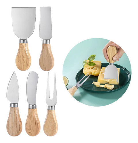4 Juego De 5 Cuchillos Para Queso, Cuchillos Para ,