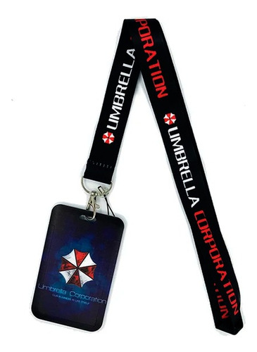 Porta Carnet Y Lanyard Umbrella Corporation Resident Evil 