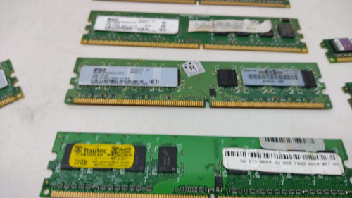 Lote 20 Memorias Para Pc Ddr2 C/ 1gb Ram Usado Funcionando (Usado)