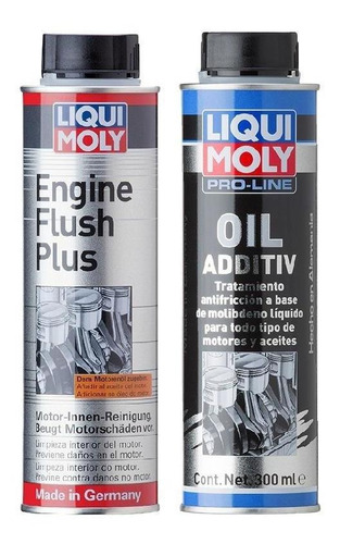 Liqui Moly Engine Flush Plus + Oil Additiv Proteccion Motor