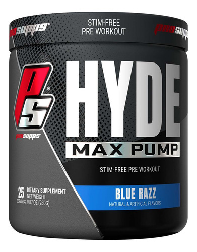 Hyde Max Pump 25 Servicios Pre-entrenamiento Prosupps