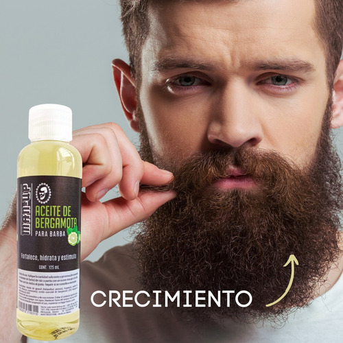 Manup Crecimiento De Barba Aceite De Bergamota 125 Ml Kit 2